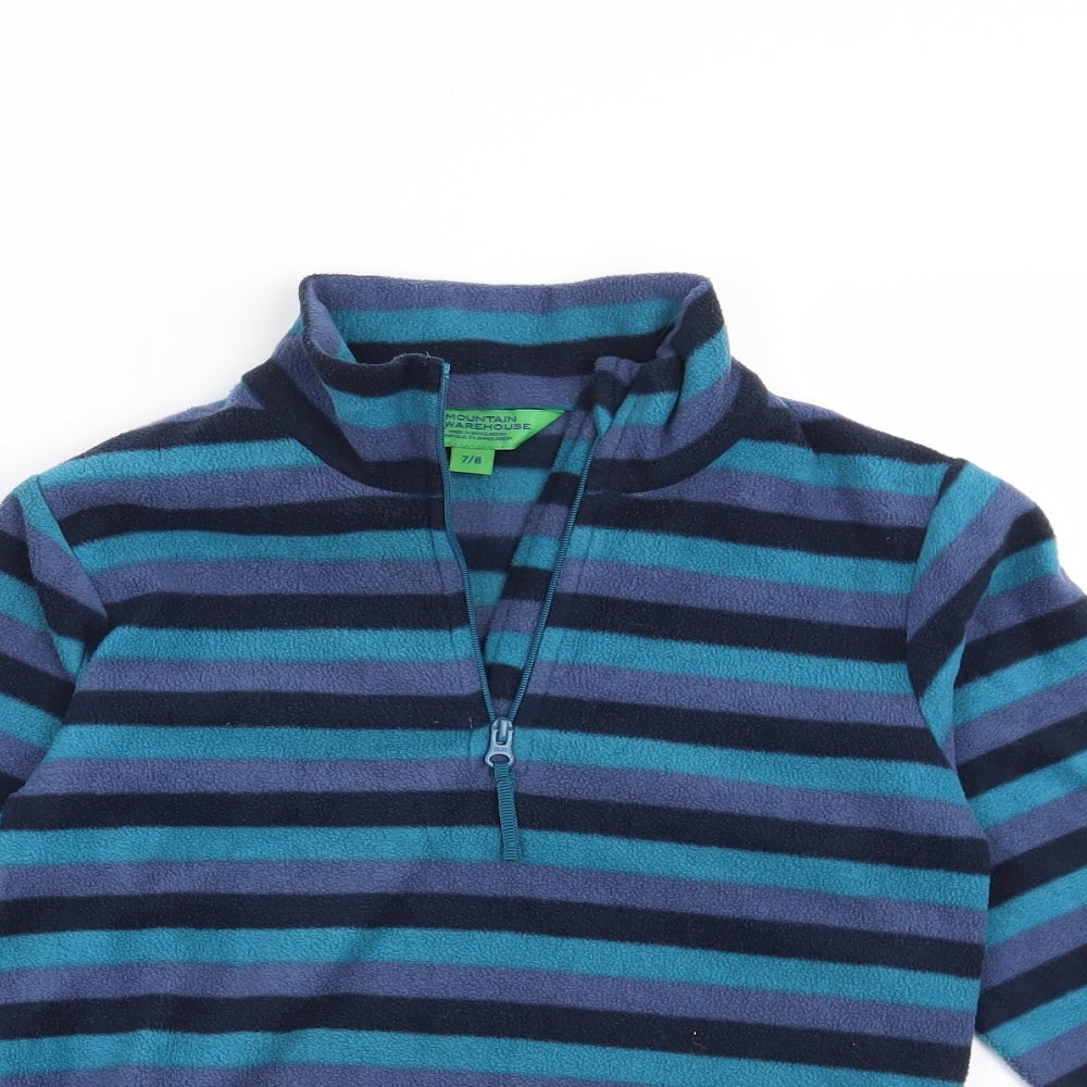 Mountain Warehouse Boys Blue Striped  Jacket  Size 7-8 Years