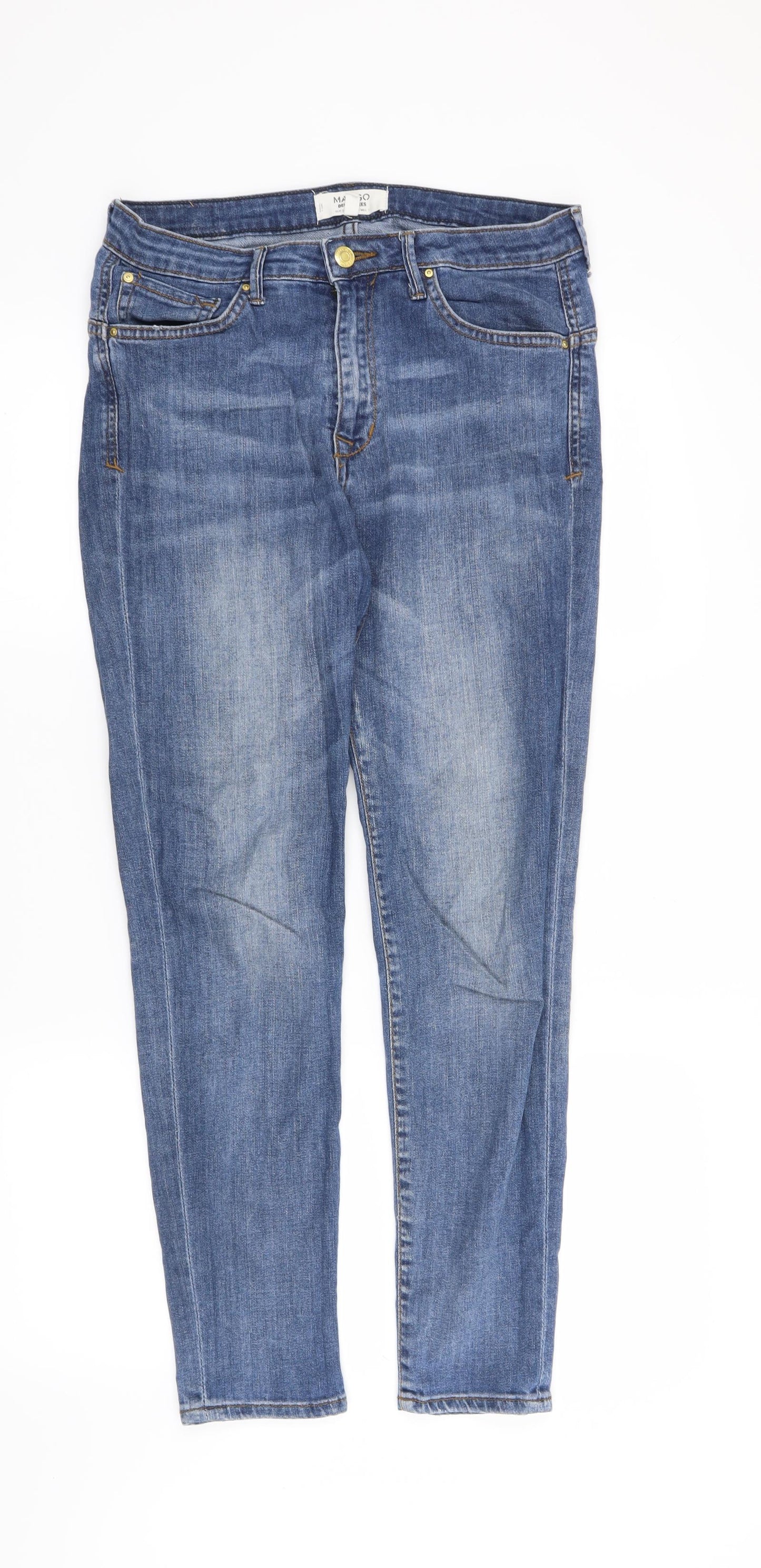 Mango Womens Blue   Skinny Jeans Size 6 L28 in