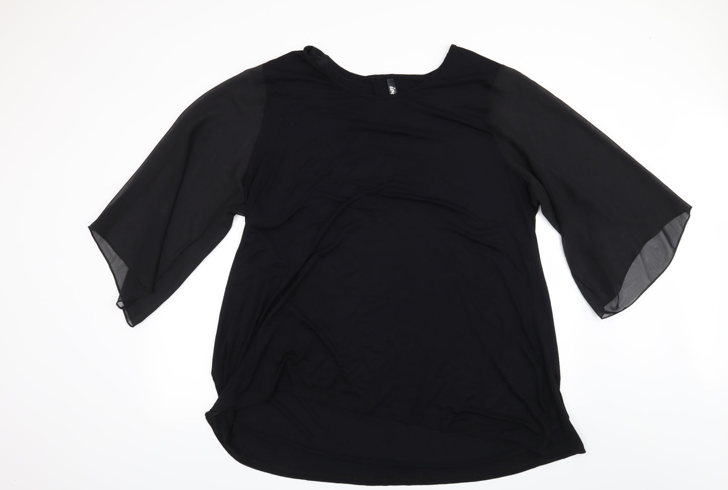 Preworn Womens Black   Basic Blouse Size 26