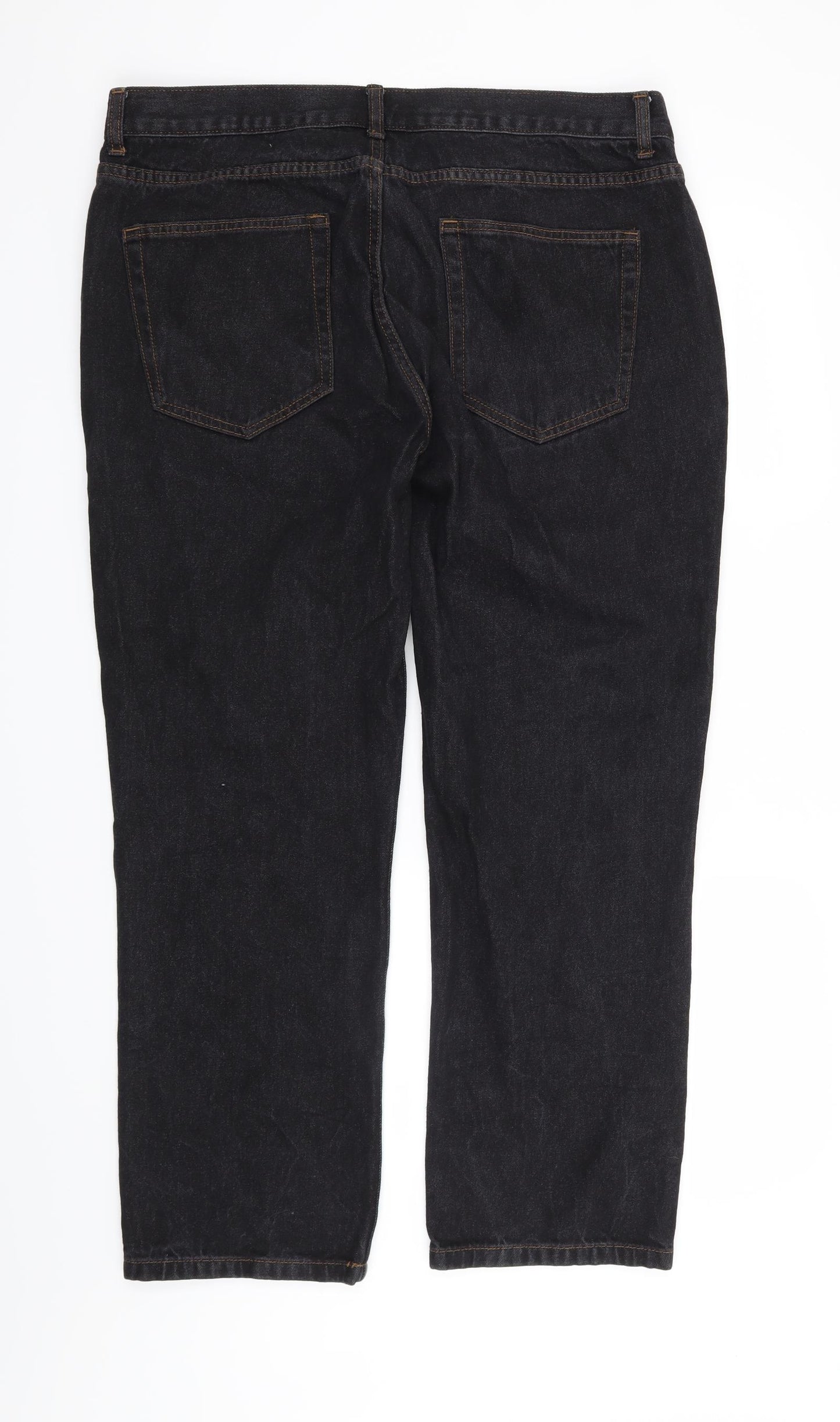 George Mens Black   Straight Jeans Size 38 in L30 in