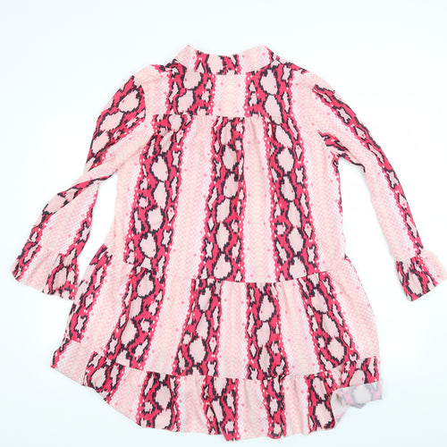 Preworn Womens Pink Animal Print  Trapeze & Swing  Size 10