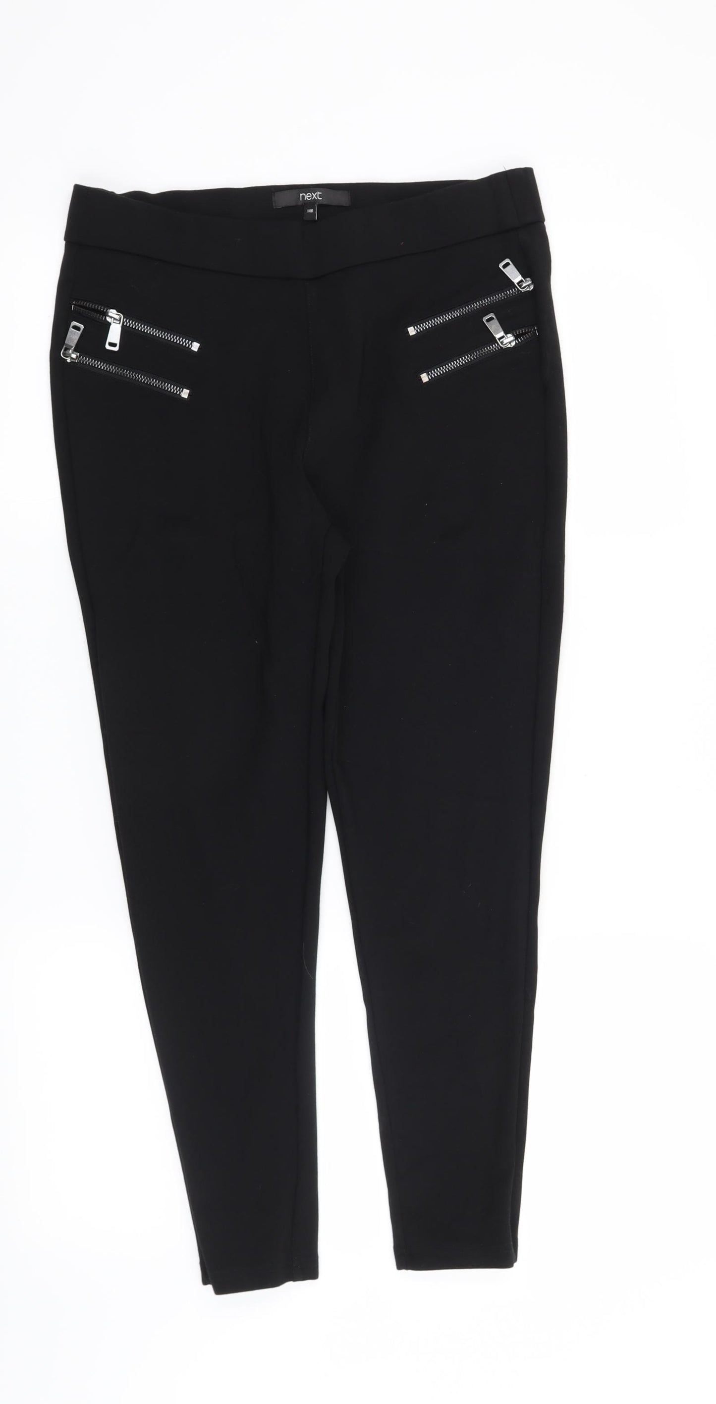 NEXT Womens Black   Trousers  Size 14 L24 in