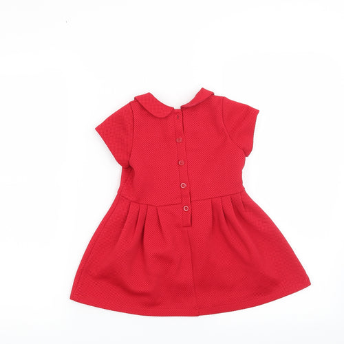 Matalan Girls Red   Fit & Flare  Size 18-24 Months