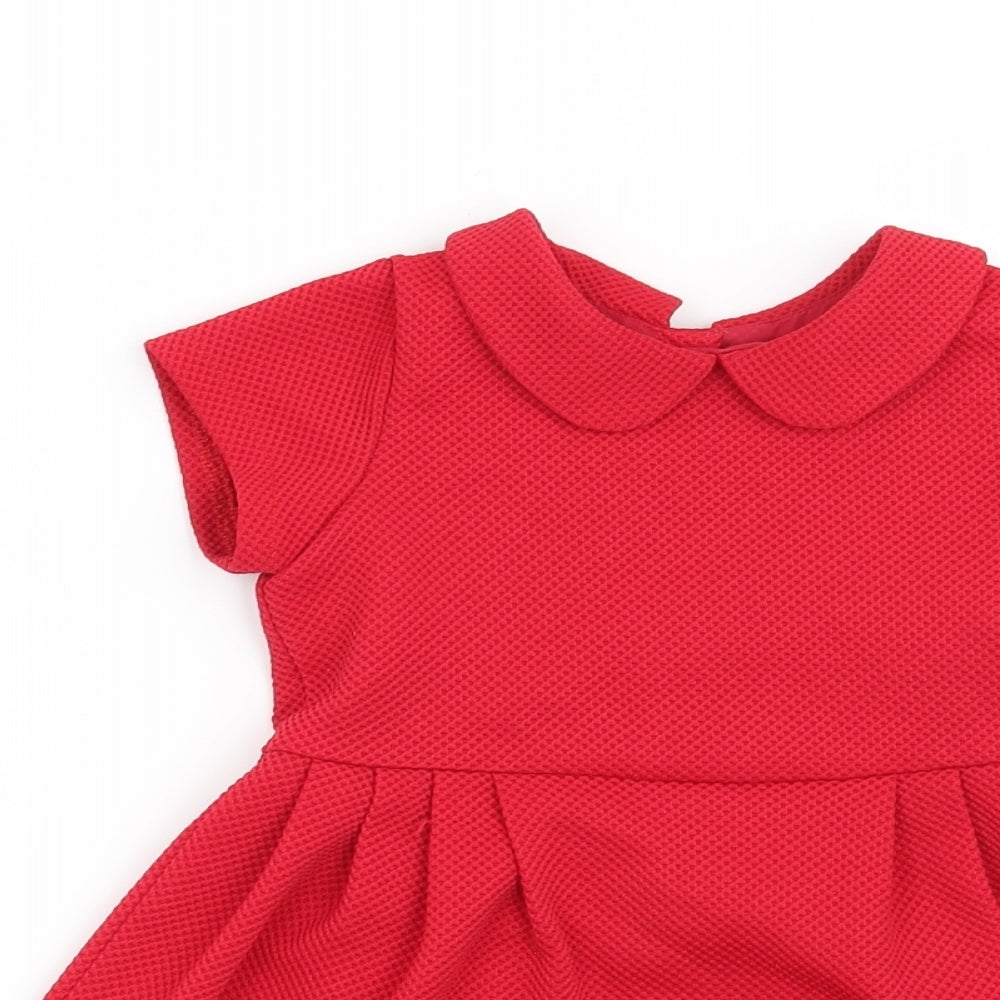 Matalan Girls Red   Fit & Flare  Size 18-24 Months