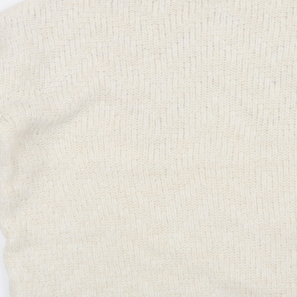 F&F Womens Beige Geometric  Pullover Jumper Size 16