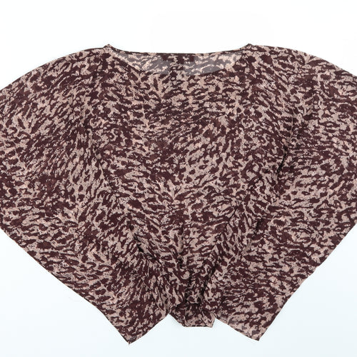 NEXT Womens Brown   Basic Blouse Size 10