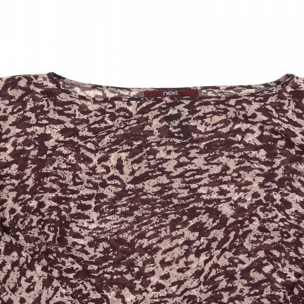 NEXT Womens Brown   Basic Blouse Size 10