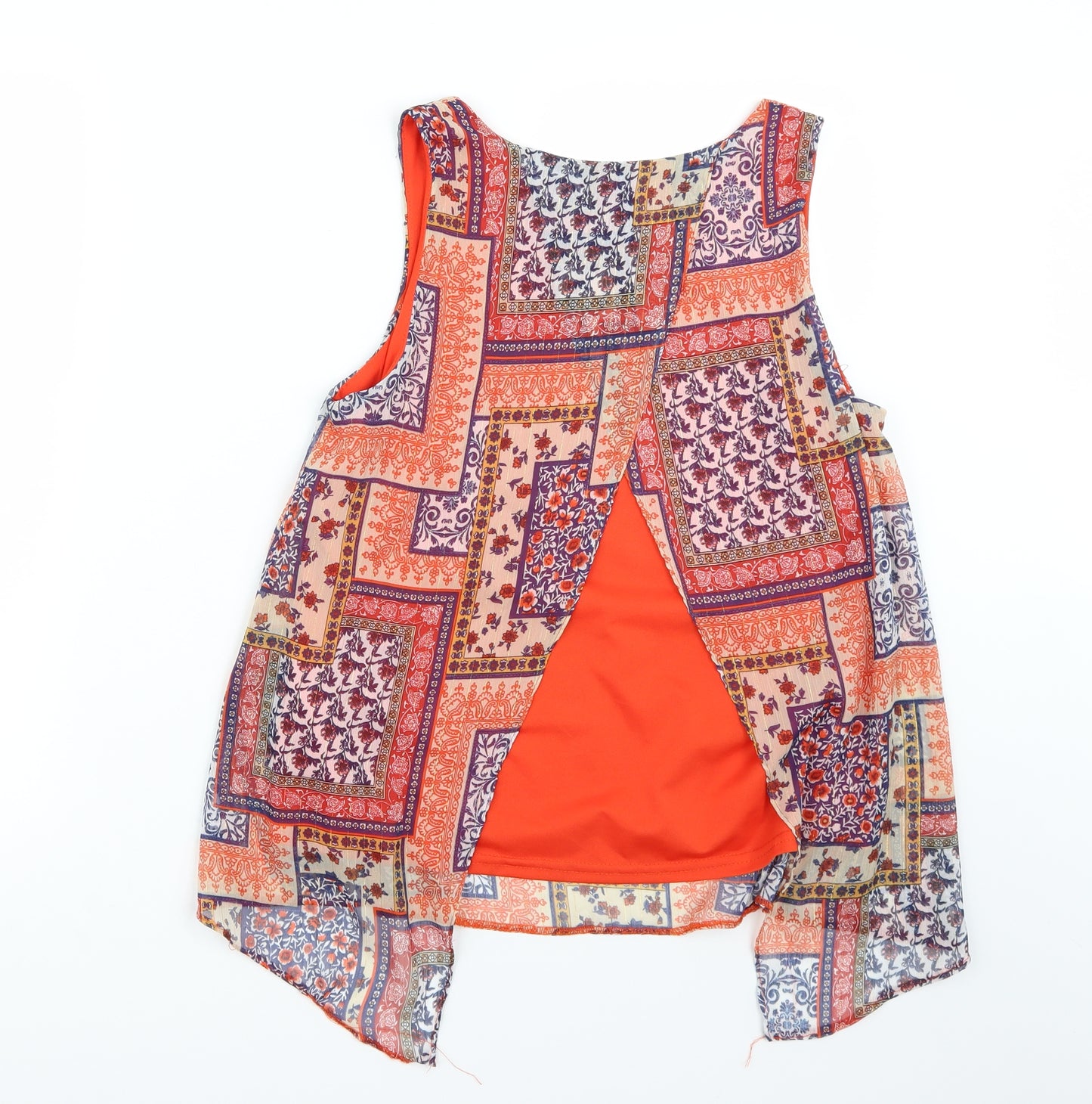 Wallis Womens Orange   Basic T-Shirt Size 10