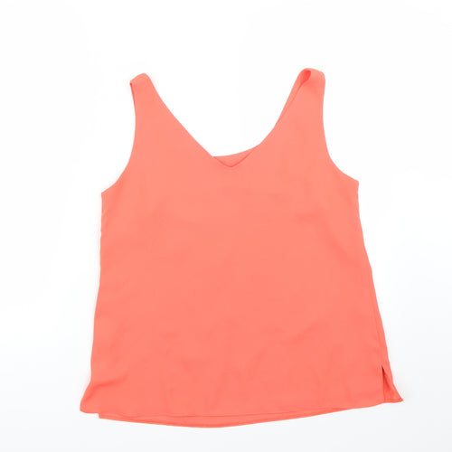 Wallis Womens Orange   Basic Tank Size 10