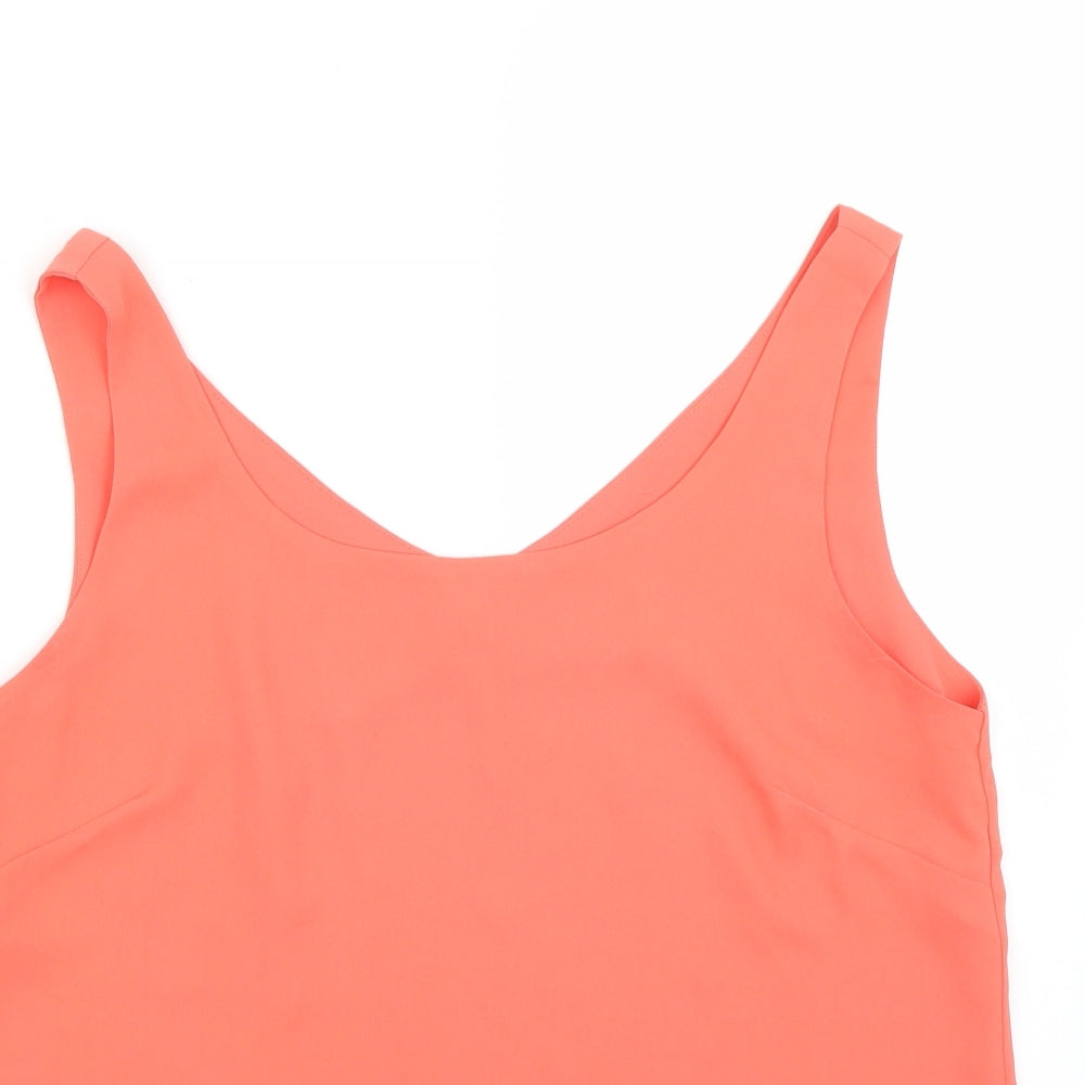 Wallis Womens Orange   Basic Tank Size 10