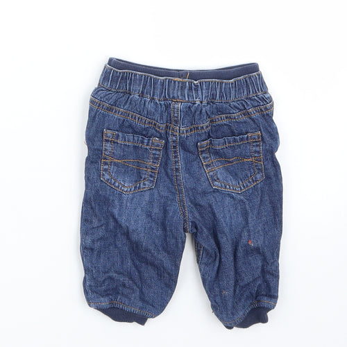 F&F Boys Blue   Cargo Jeans Size 3-6 Months