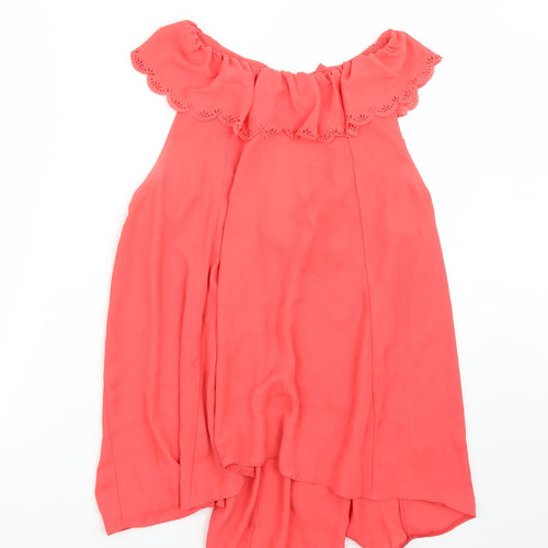 Miss Selfridge Womens Pink   Basic Blouse Size 12
