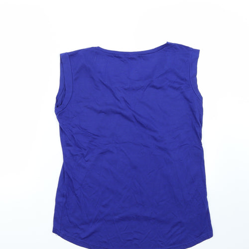 valley girl Womens Blue   Basic Blouse Size M