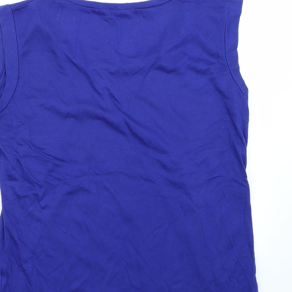 valley girl Womens Blue   Basic Blouse Size M