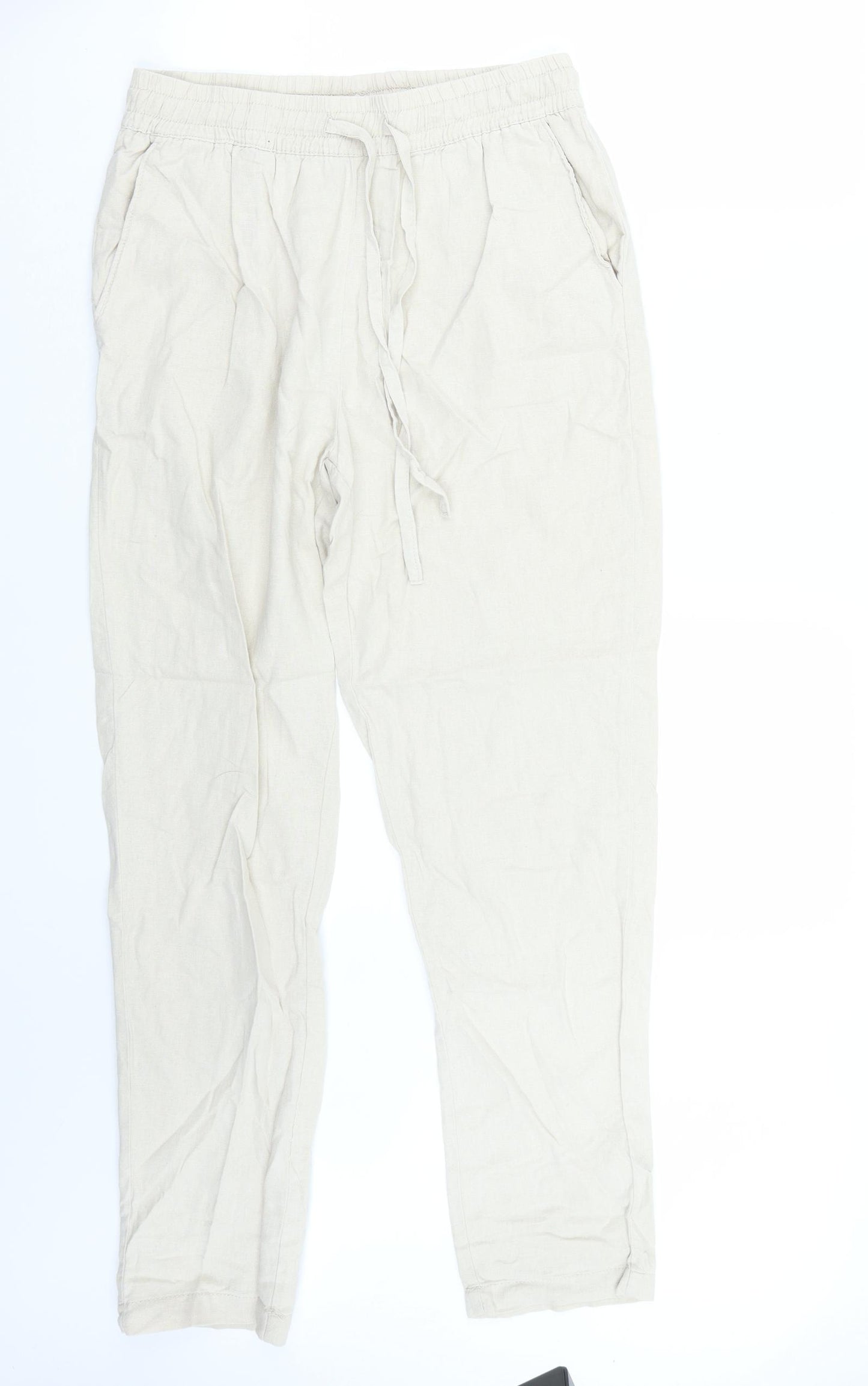 Primark Womens Beige   Trousers  Size 10 L29 in