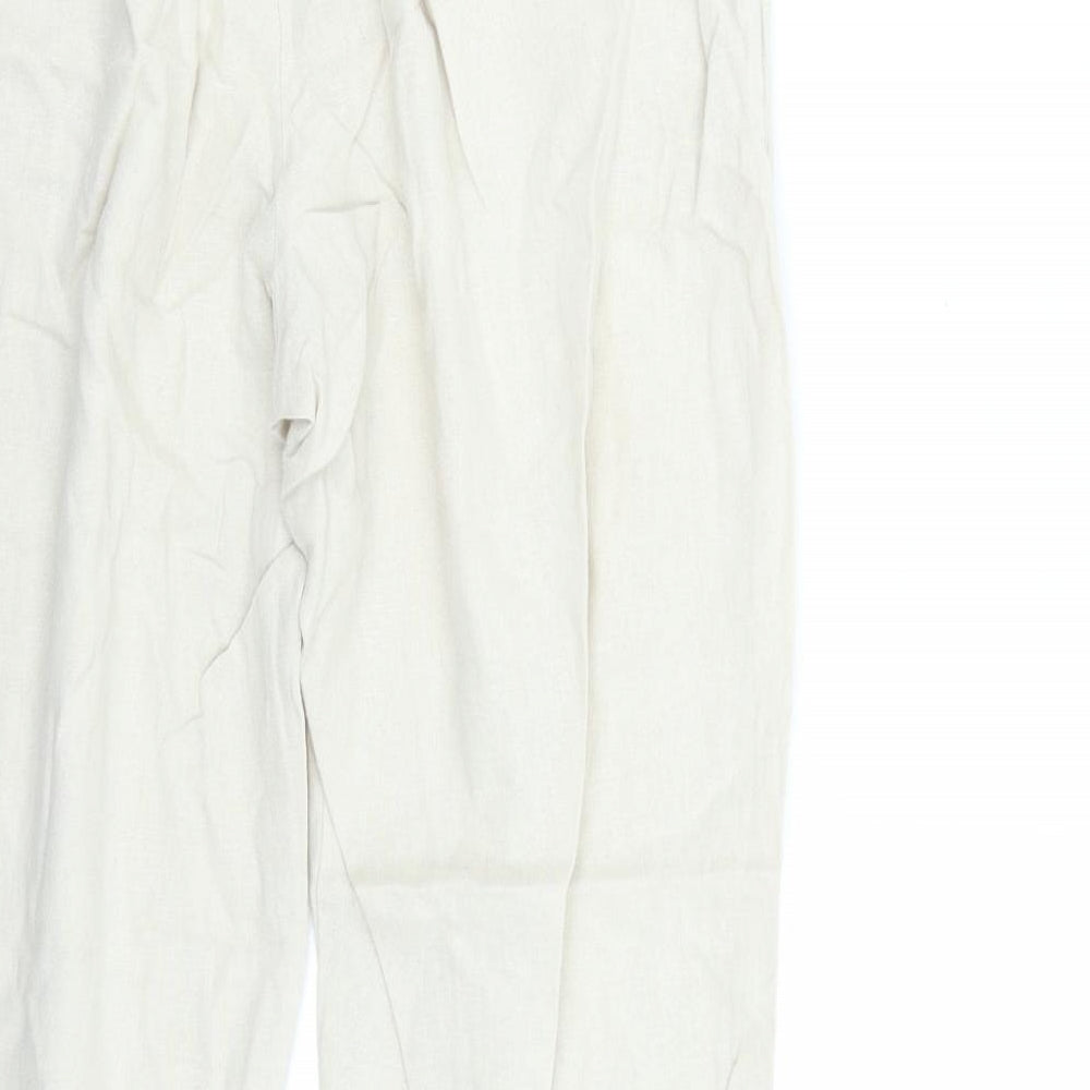 Primark Womens Beige   Trousers  Size 10 L29 in