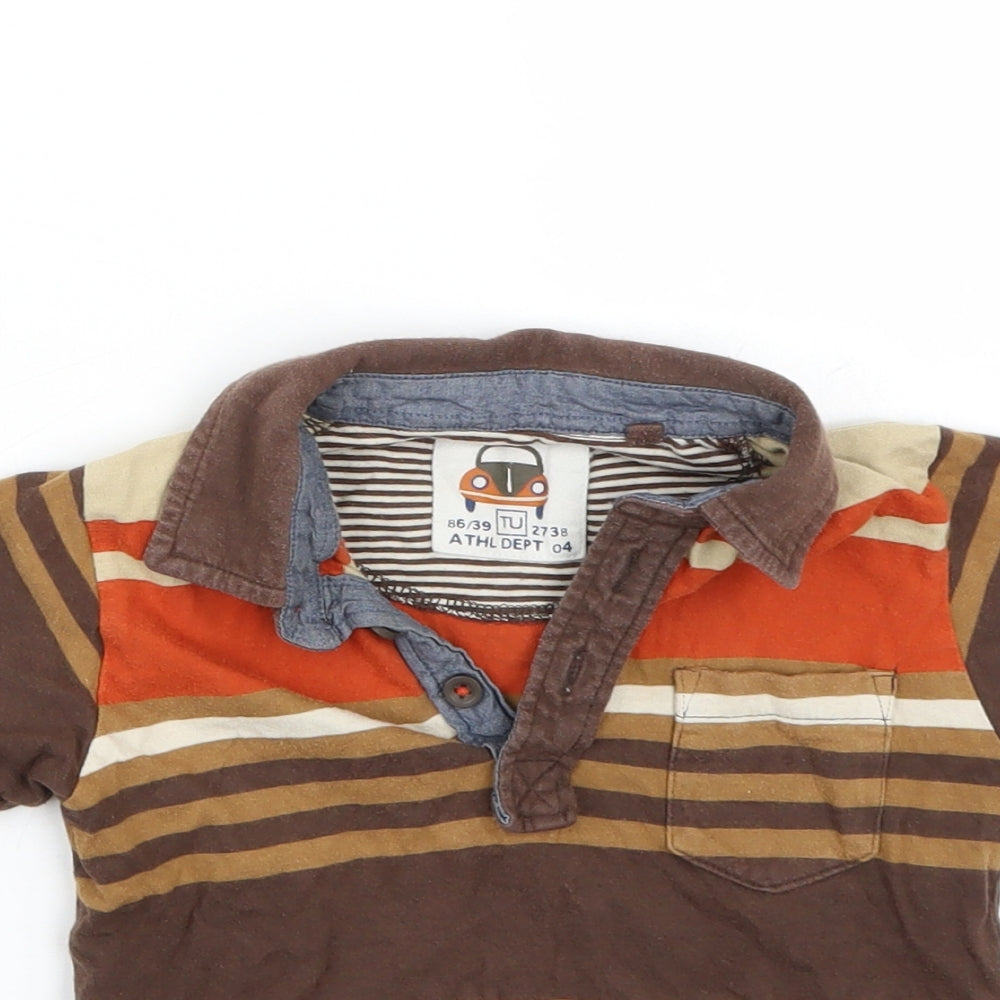 TU Boys Brown   Basic T-Shirt Size 2-3 Years