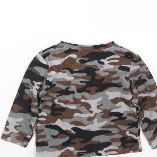 Rebel Boys Grey Camouflage  Basic T-Shirt Size 2-3 Years