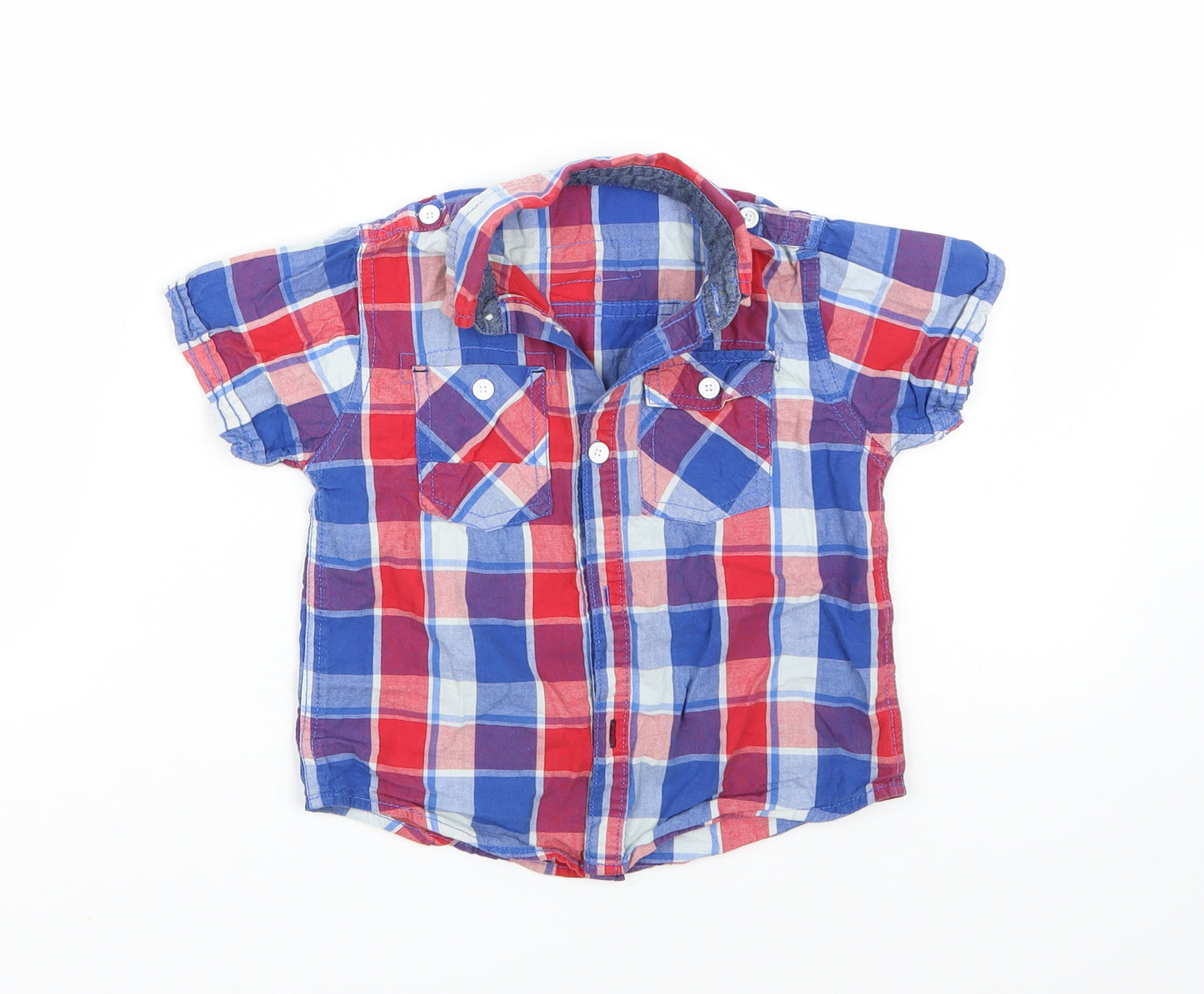 George Boys Blue   Basic Button-Up Size 3-4 Years