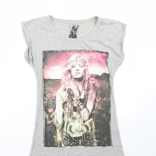 Primark Womens Grey   Basic T-Shirt Size 6