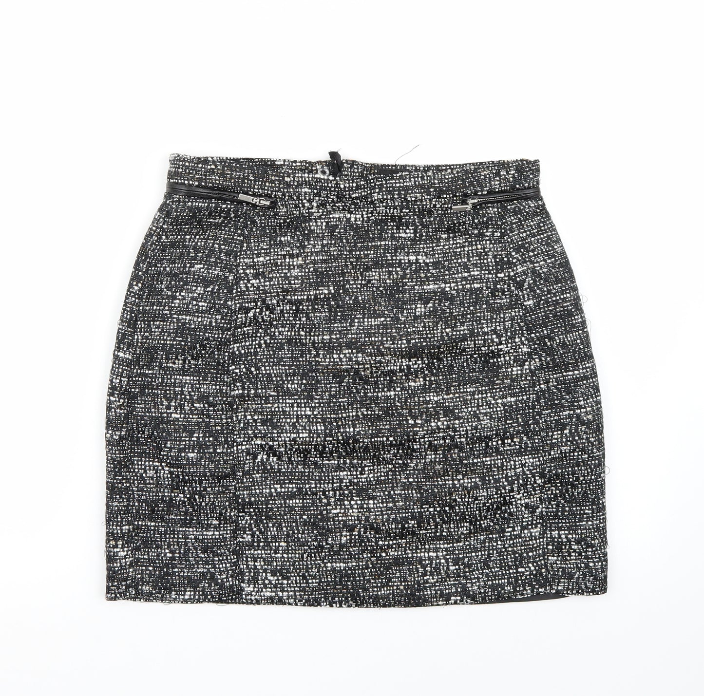 H&M Womens Black   A-Line Skirt Size 8