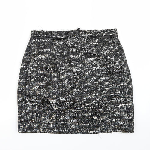 H&M Womens Black   A-Line Skirt Size 8