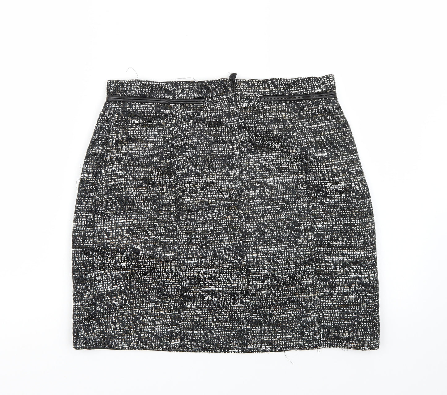 H&M Womens Black   A-Line Skirt Size 8