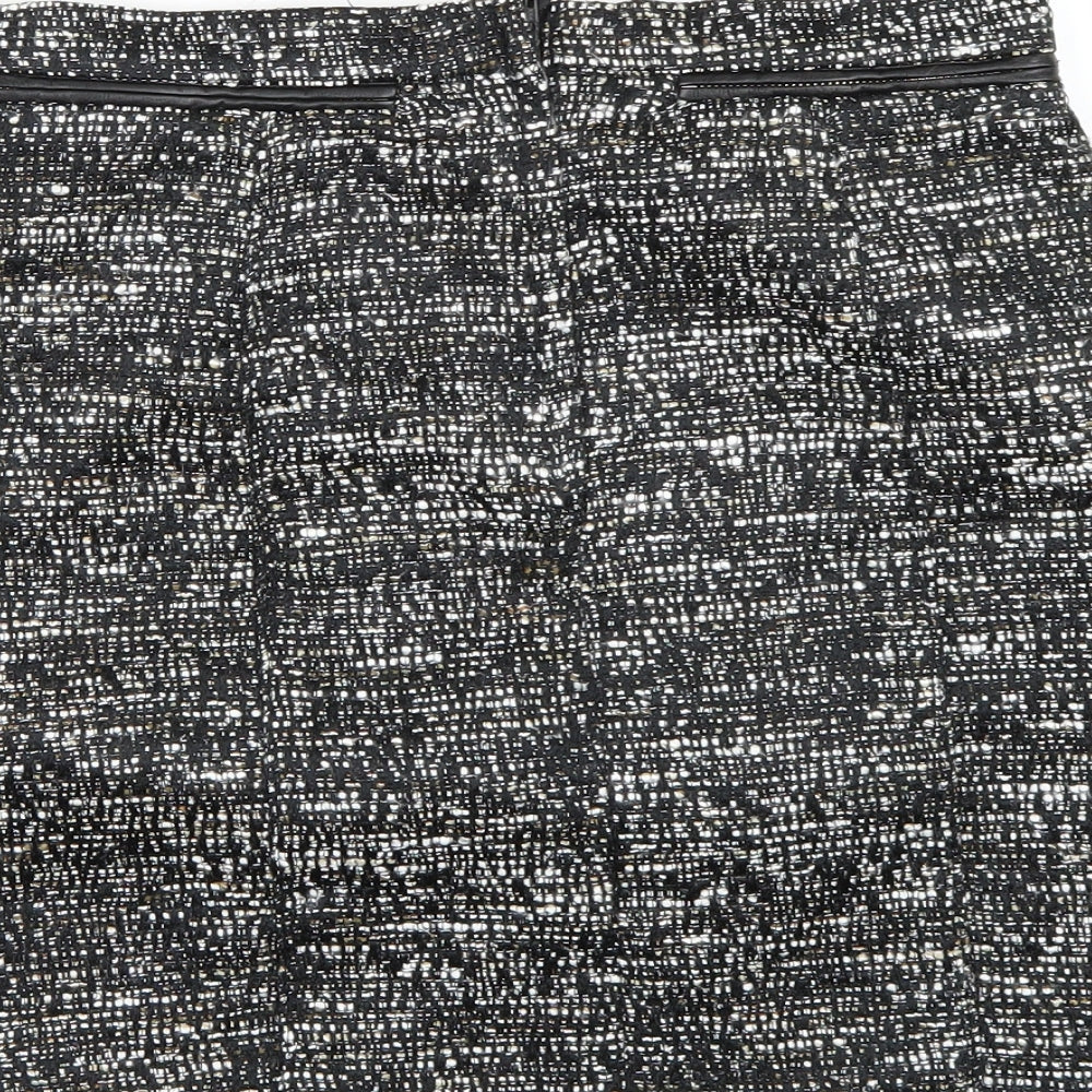 H&M Womens Black   A-Line Skirt Size 8