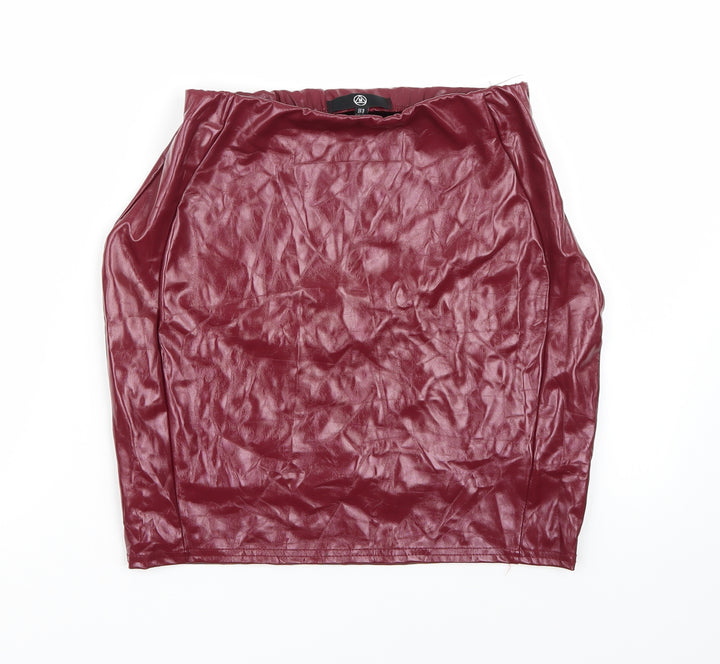 Missguided Womens Purple A-Line Skirt Size 8