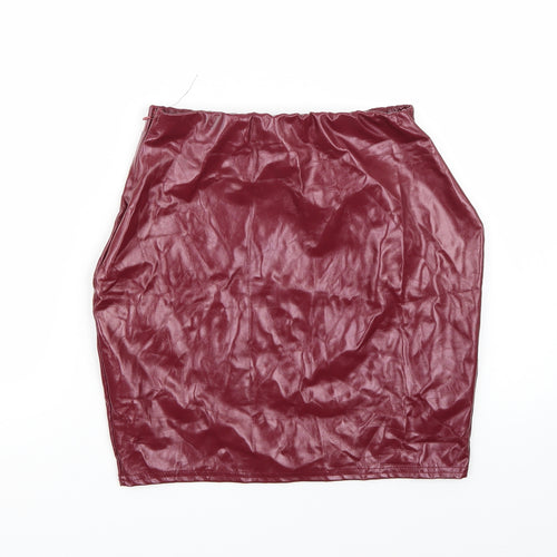 Missguided Womens Purple   A-Line Skirt Size 8