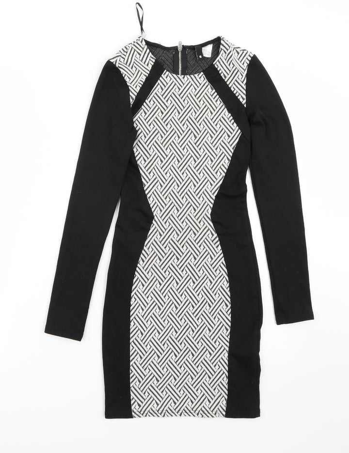 H&M Womens Black A-Line Size 6