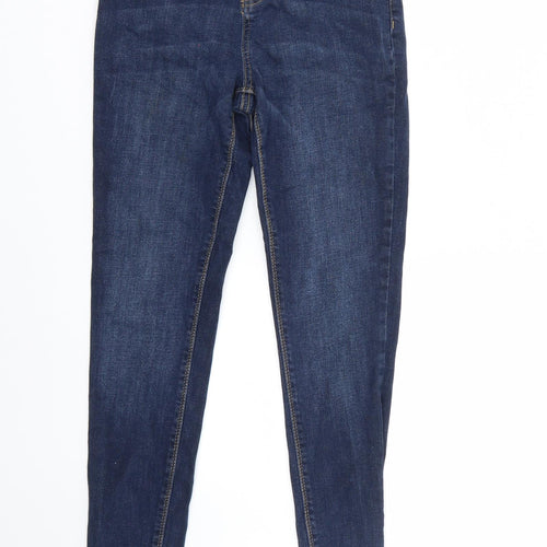 Denim & Co. Womens Blue   Skinny Jeans Size 8 L28 in