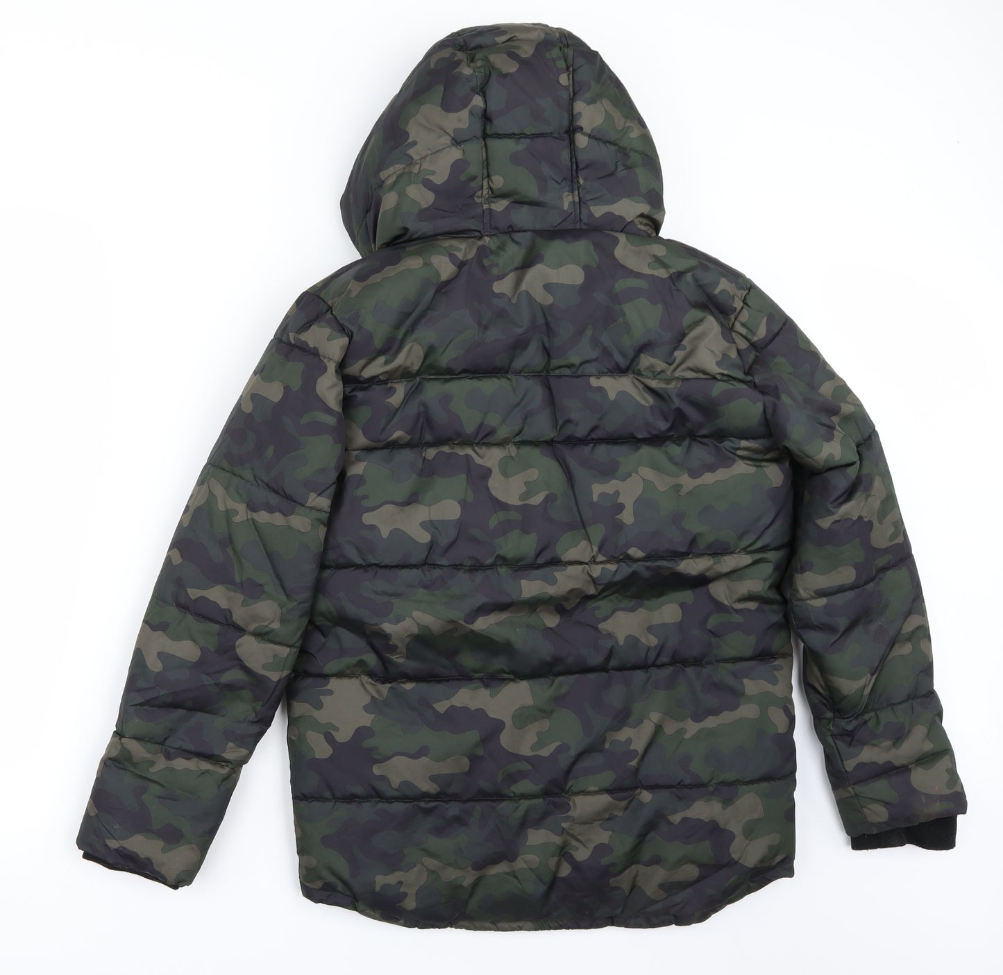 George Boys Green Camouflage  Jacket Coat Size 12-13 Years