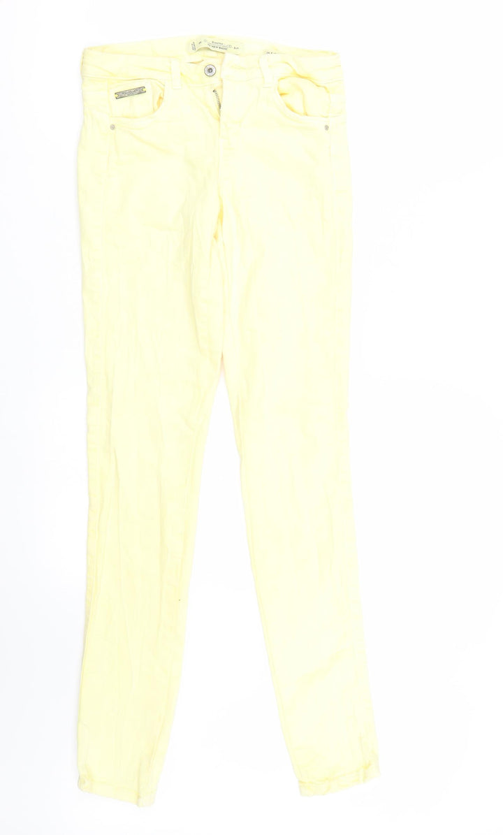 Bershka Womens Yellow Skinny Jeans Size 34 L31 in