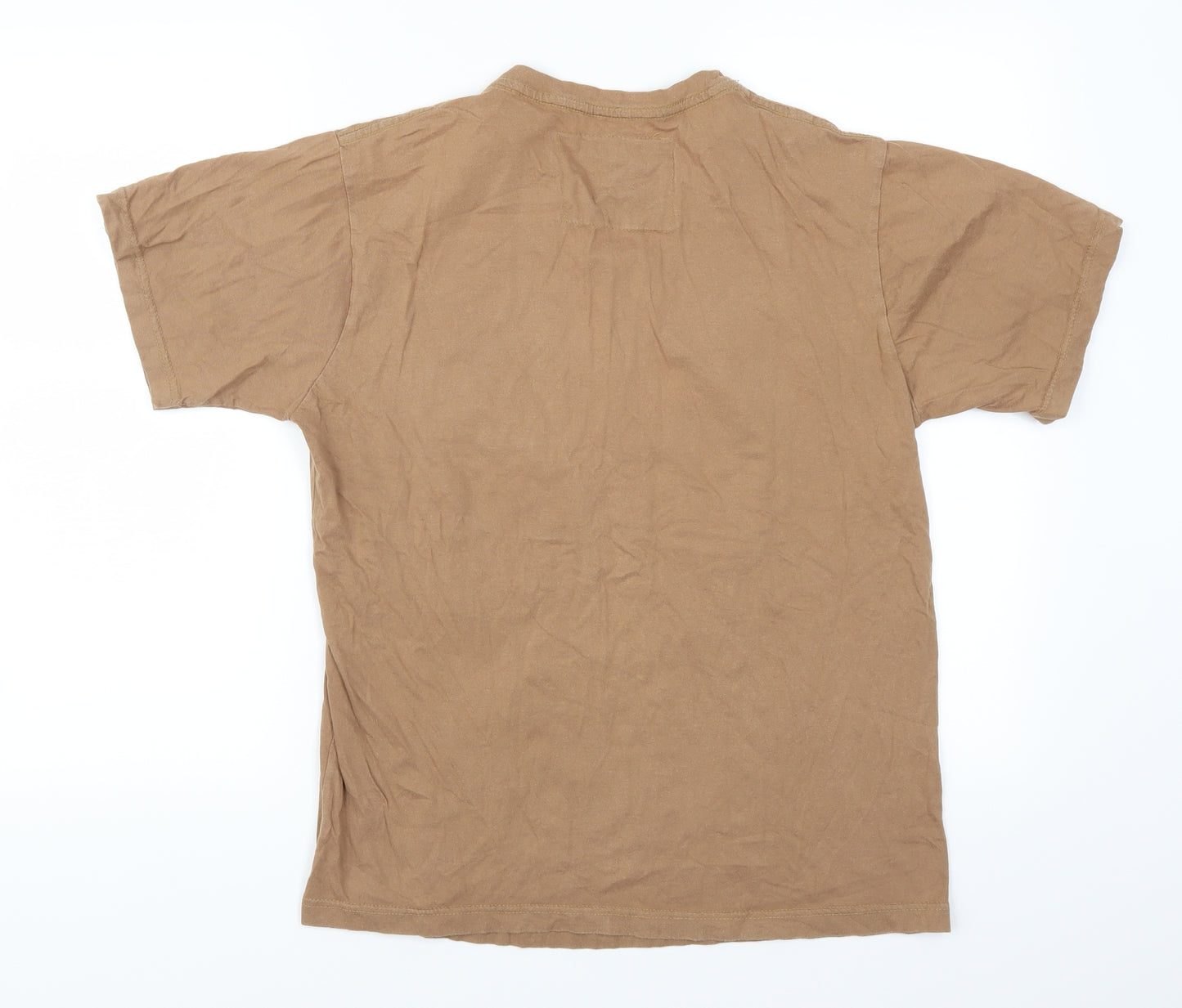 Goo Si Mens Brown    T-Shirt Size L  - Face