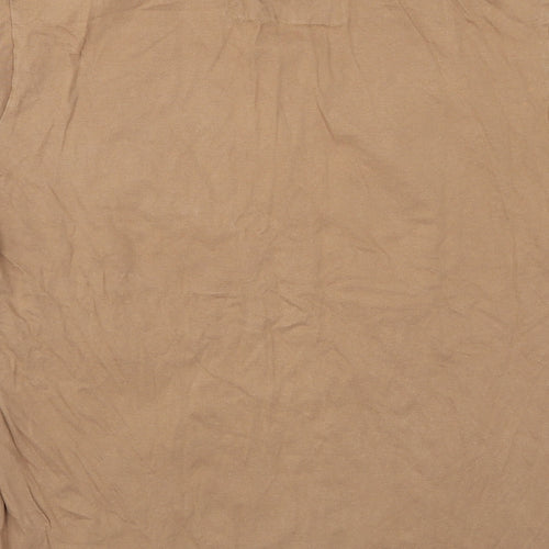 Goo Si Mens Brown    T-Shirt Size L  - Face