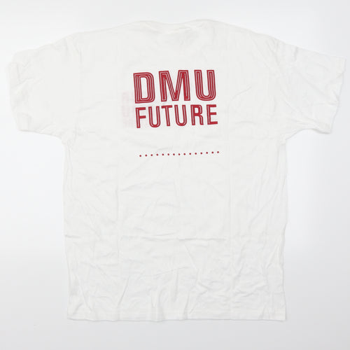 Club Mens White    T-Shirt Size L  - DMU Future