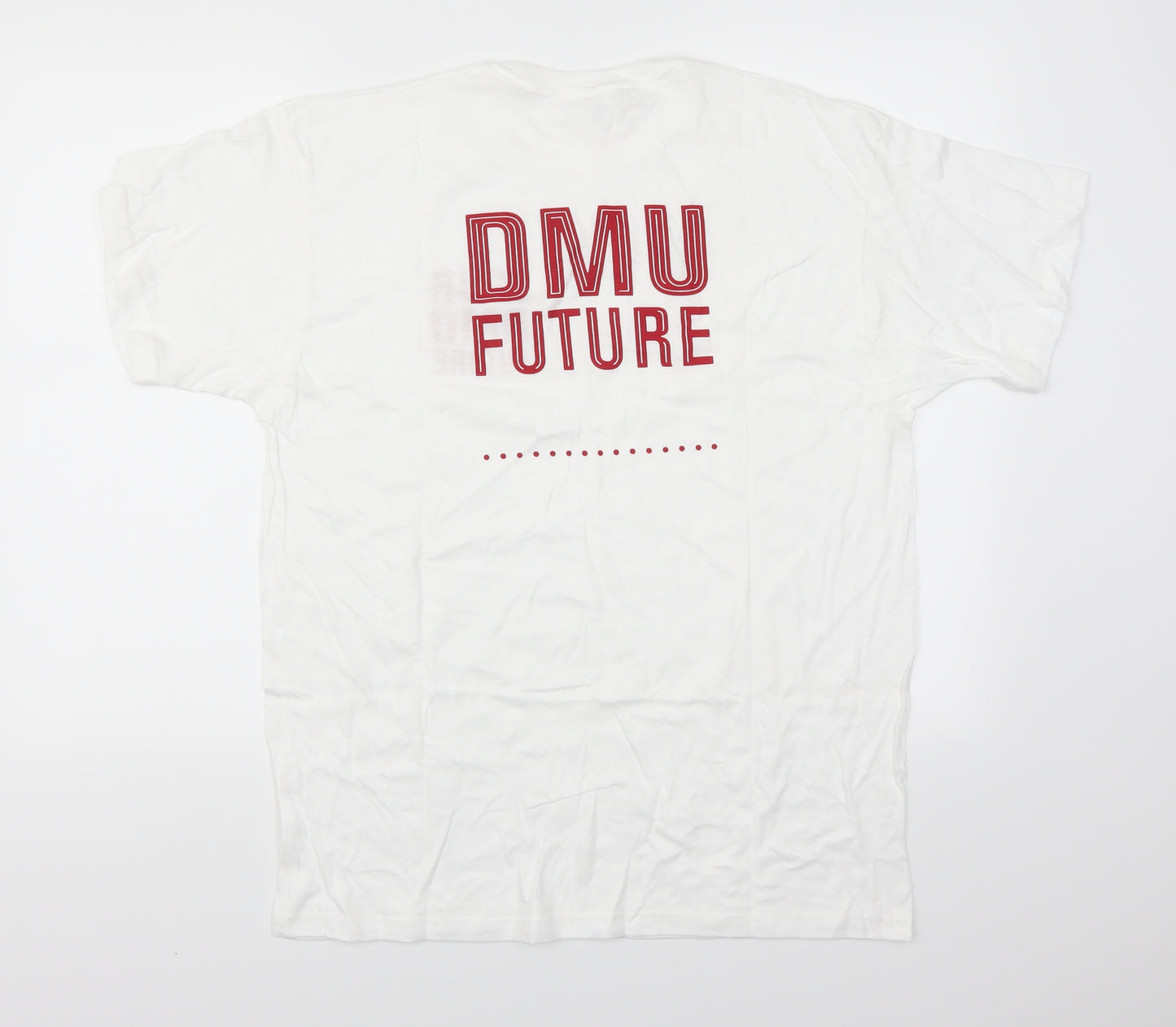 Club Mens White    T-Shirt Size L  - DMU Future