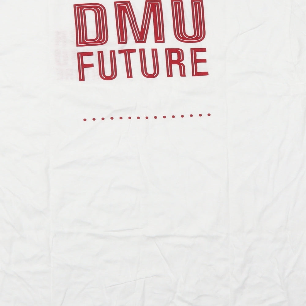Club Mens White    T-Shirt Size L  - DMU Future