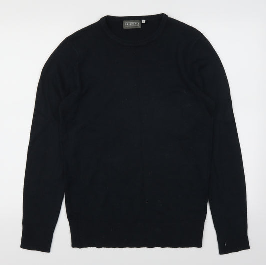 Front view of Originals men’s blue jumper, size S