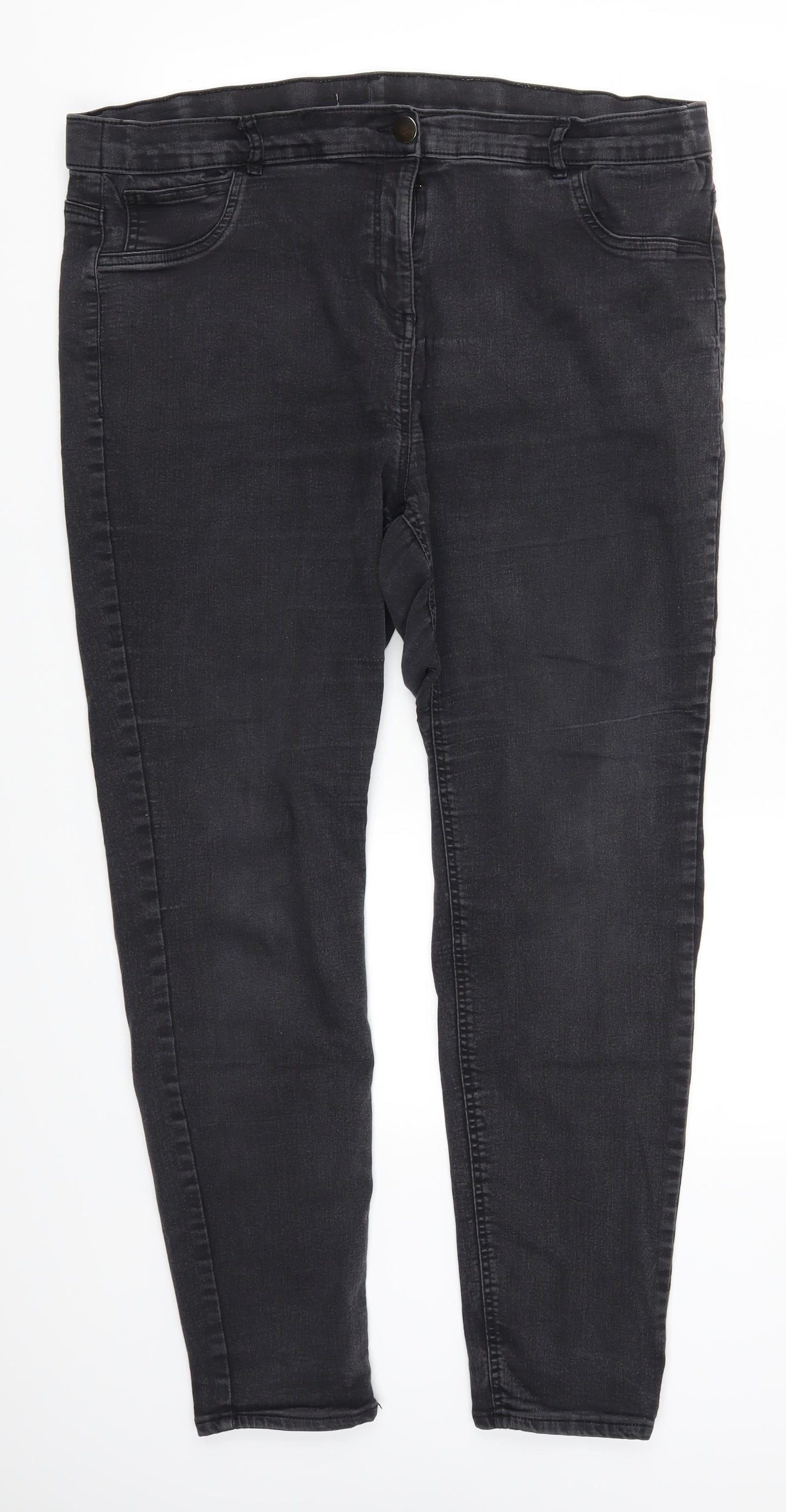 George Womens Grey  Denim Skinny Jeans Size 22 L28 in