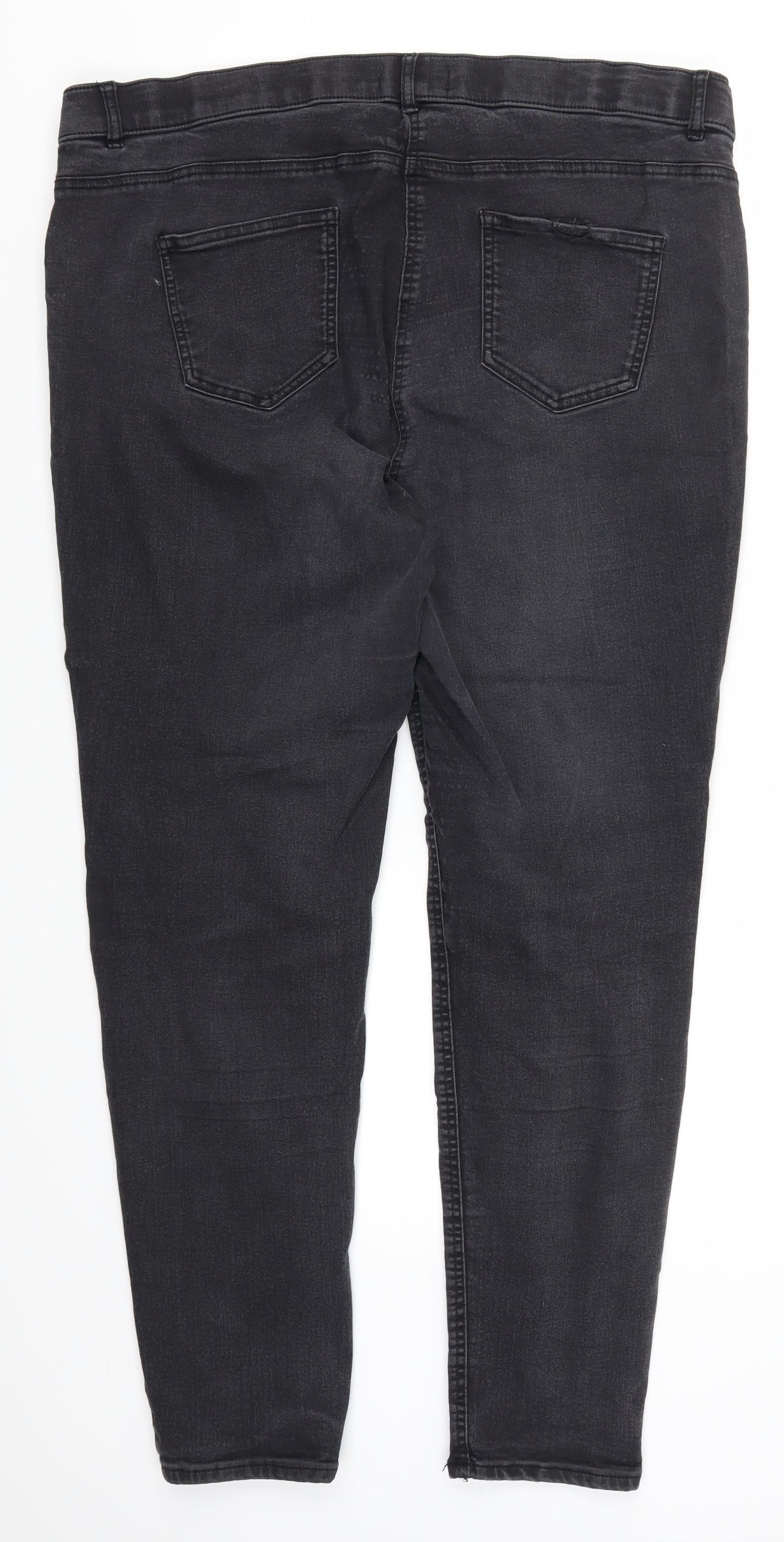 George Womens Grey  Denim Skinny Jeans Size 22 L28 in