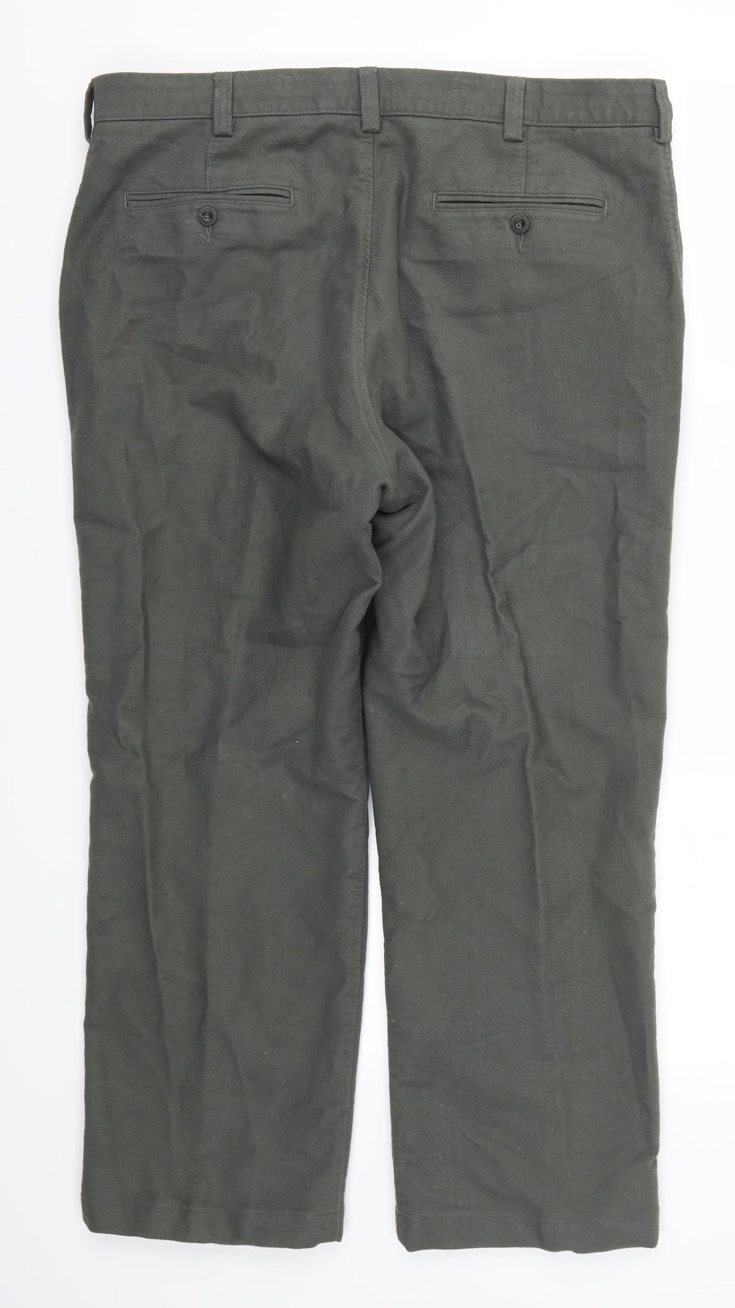 Marks and Spencer Mens Green   Trousers  Size 38 L29 in