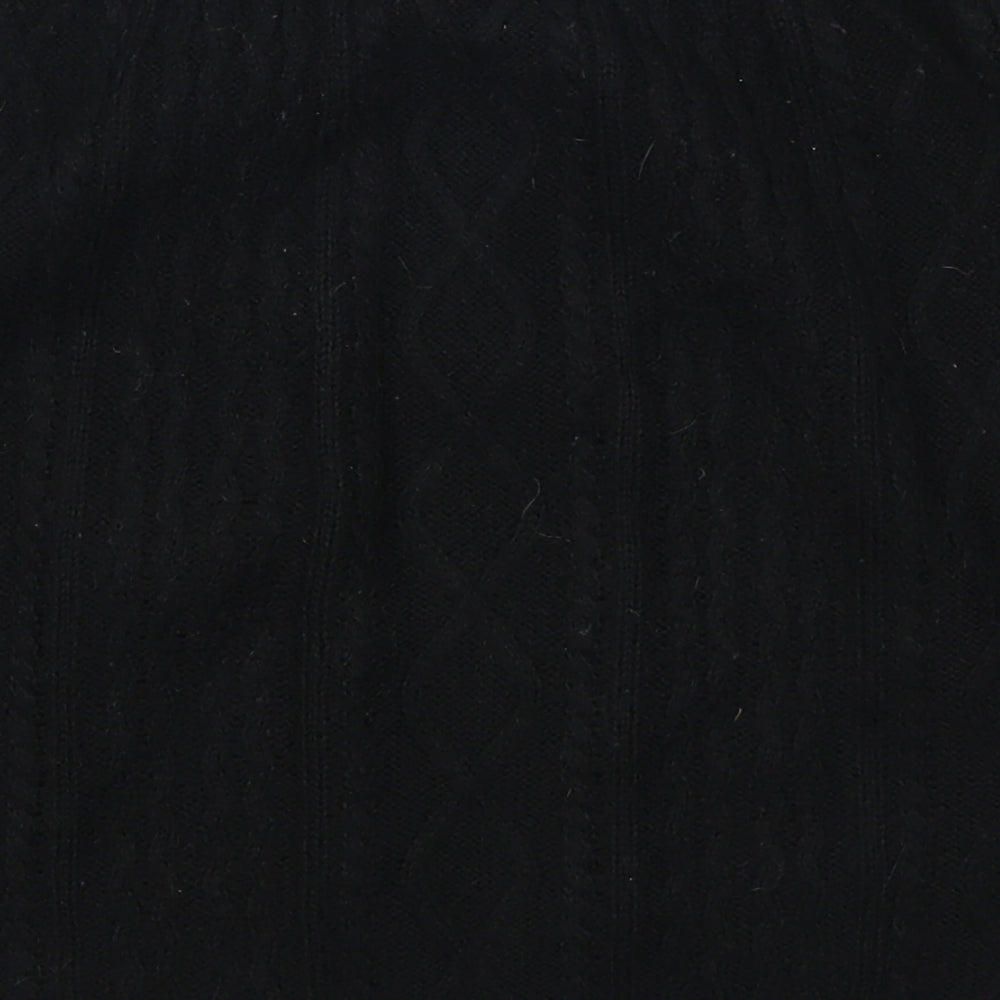 F&F Womens Black   Mini Skirt Size 12  - Cable Knit