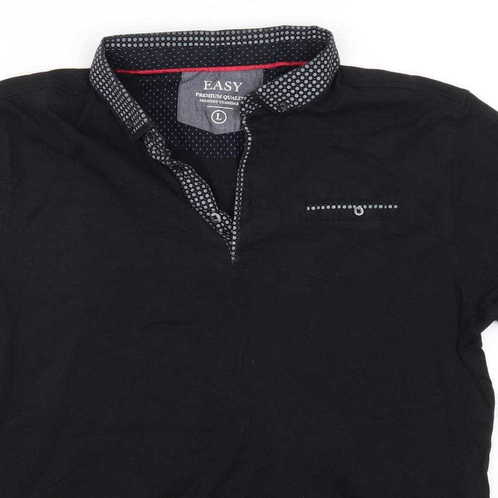 Mtalan Mens Black    Polo Size L