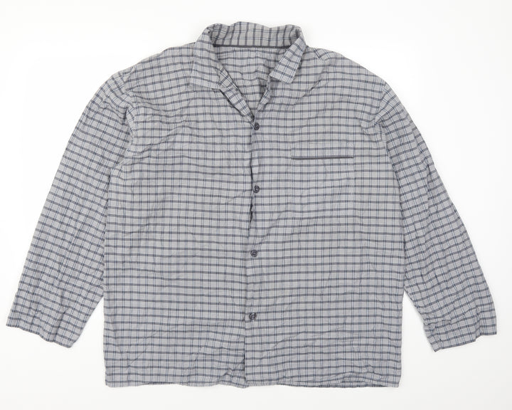Preworn Mens Grey Check   Button-Up Size XL