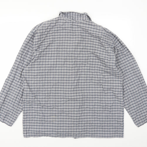 Preworn Mens Grey Check   Button-Up Size XL