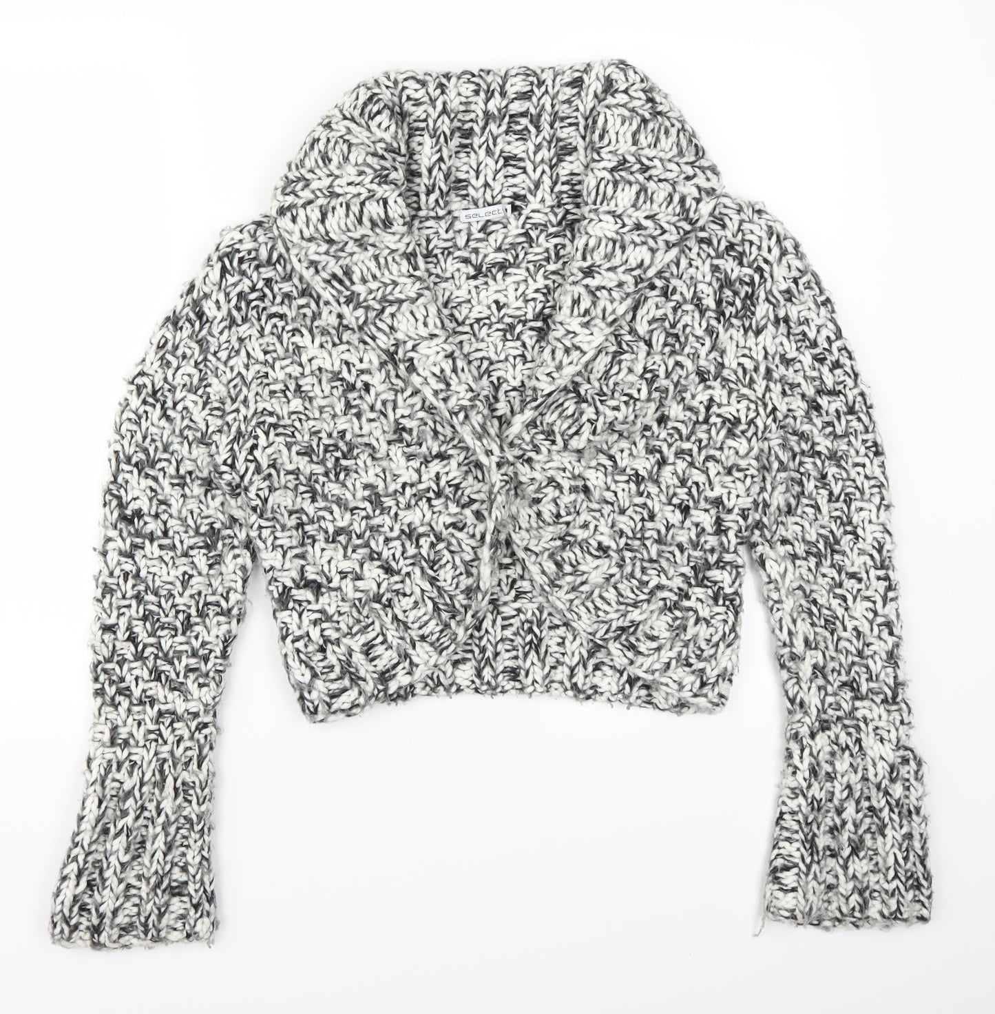 Select Womens Grey   Cardigan Jumper Size M