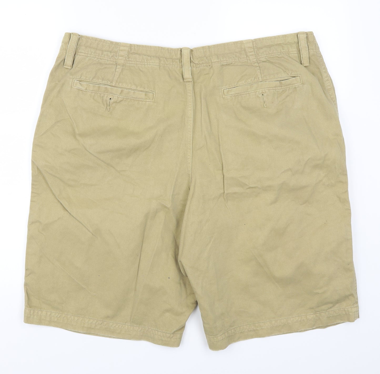 Marks and Spencer Mens Beige   Chino Shorts Size 40