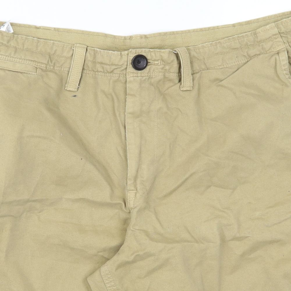 Marks and Spencer Mens Beige   Chino Shorts Size 40
